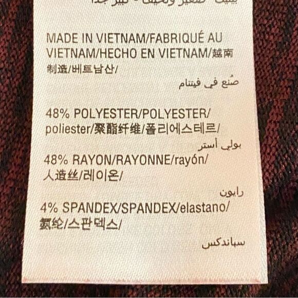 Charter Club Burgundy Open Front Cardigan Sweater Womens SZ Petite XL Tie Detail - Picture 5 of 6